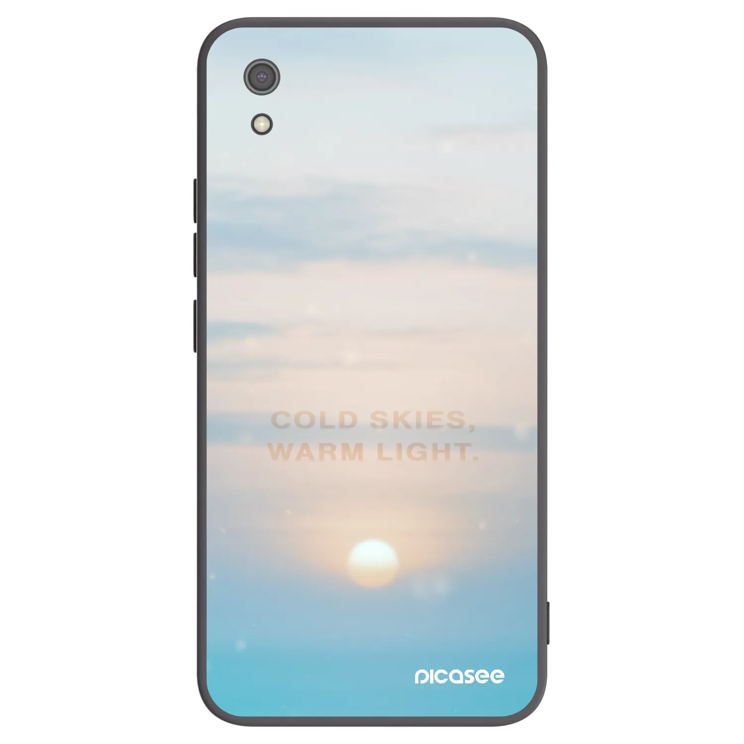 Picasee crna silikonska maskica za Xiaomi Redmi 7A - COLD SKIES