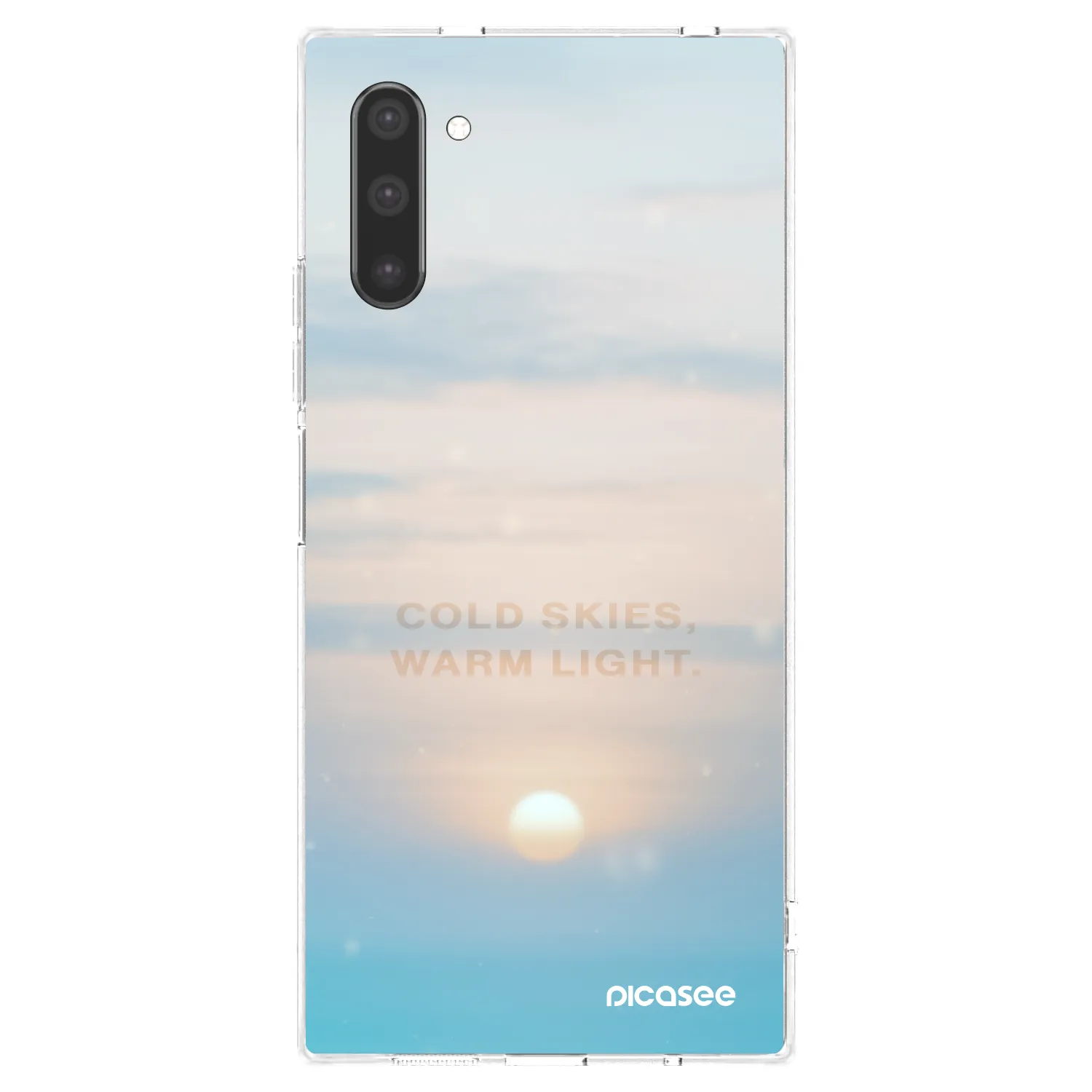 Picasee silikonska prozirna maskica za Samsung Galaxy Note 10 N970F - COLD SKIES
