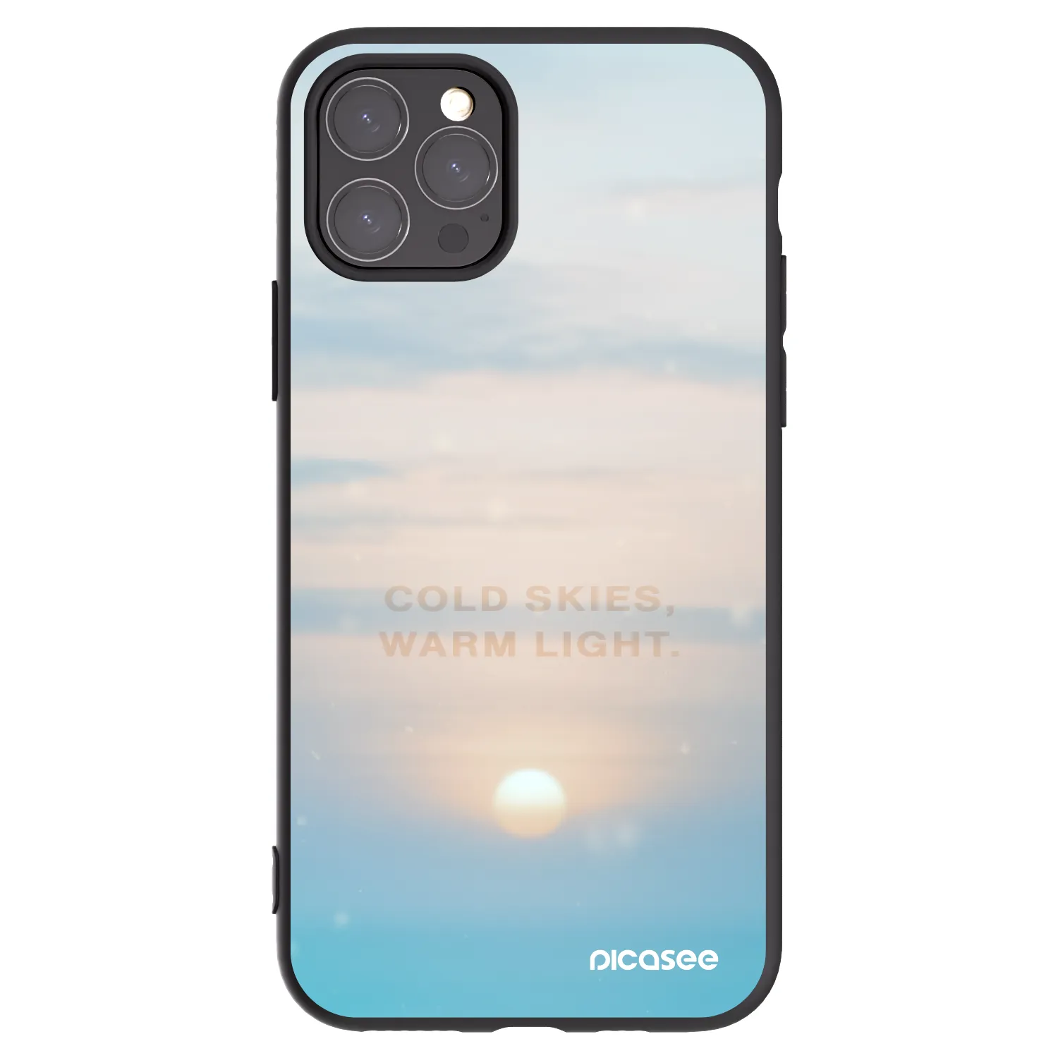 Picasee crna silikonska maskica za Apple iPhone 11 Pro - COLD SKIES