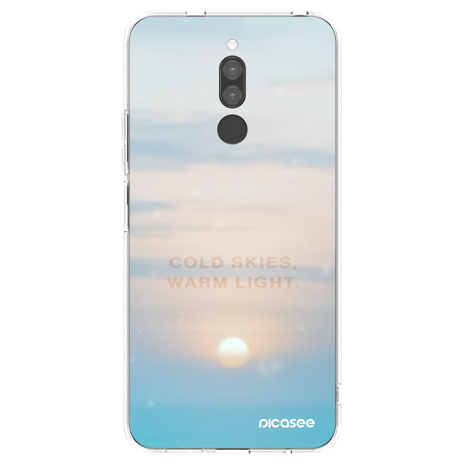 Picasee silikonska prozirna maskica za Xiaomi Redmi 8 - COLD SKIES