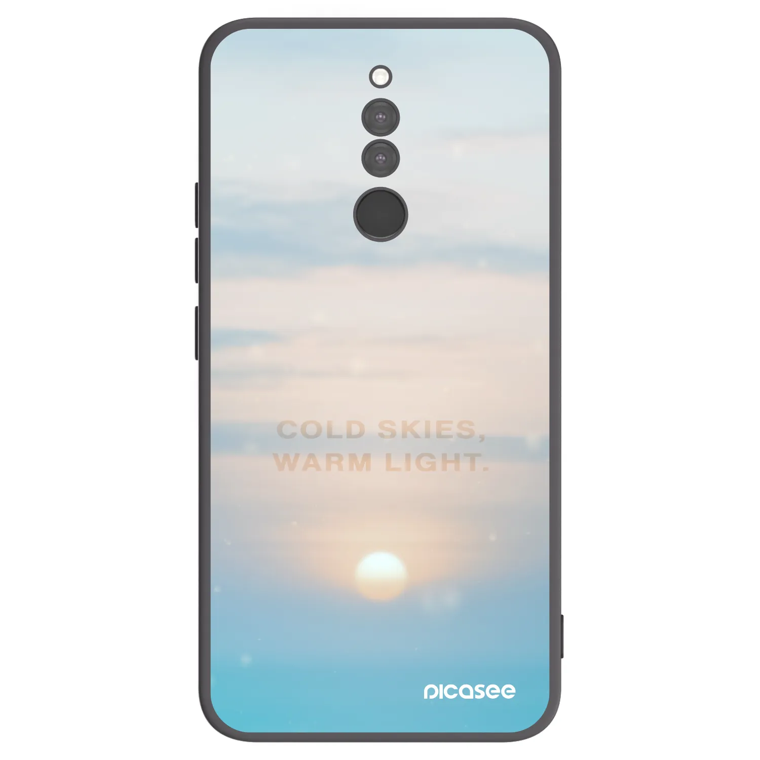 Picasee crna silikonska maskica za Xiaomi Redmi 8 - COLD SKIES
