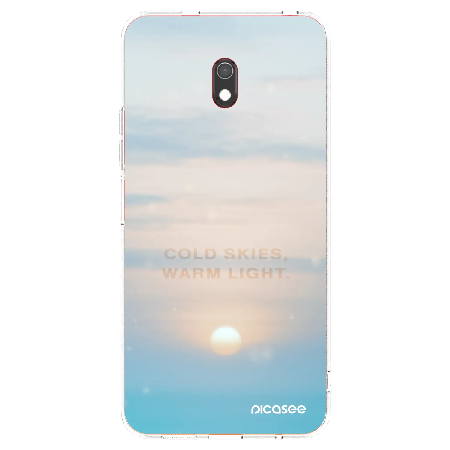 Picasee silikonska prozirna maskica za Xiaomi Redmi 8A - COLD SKIES