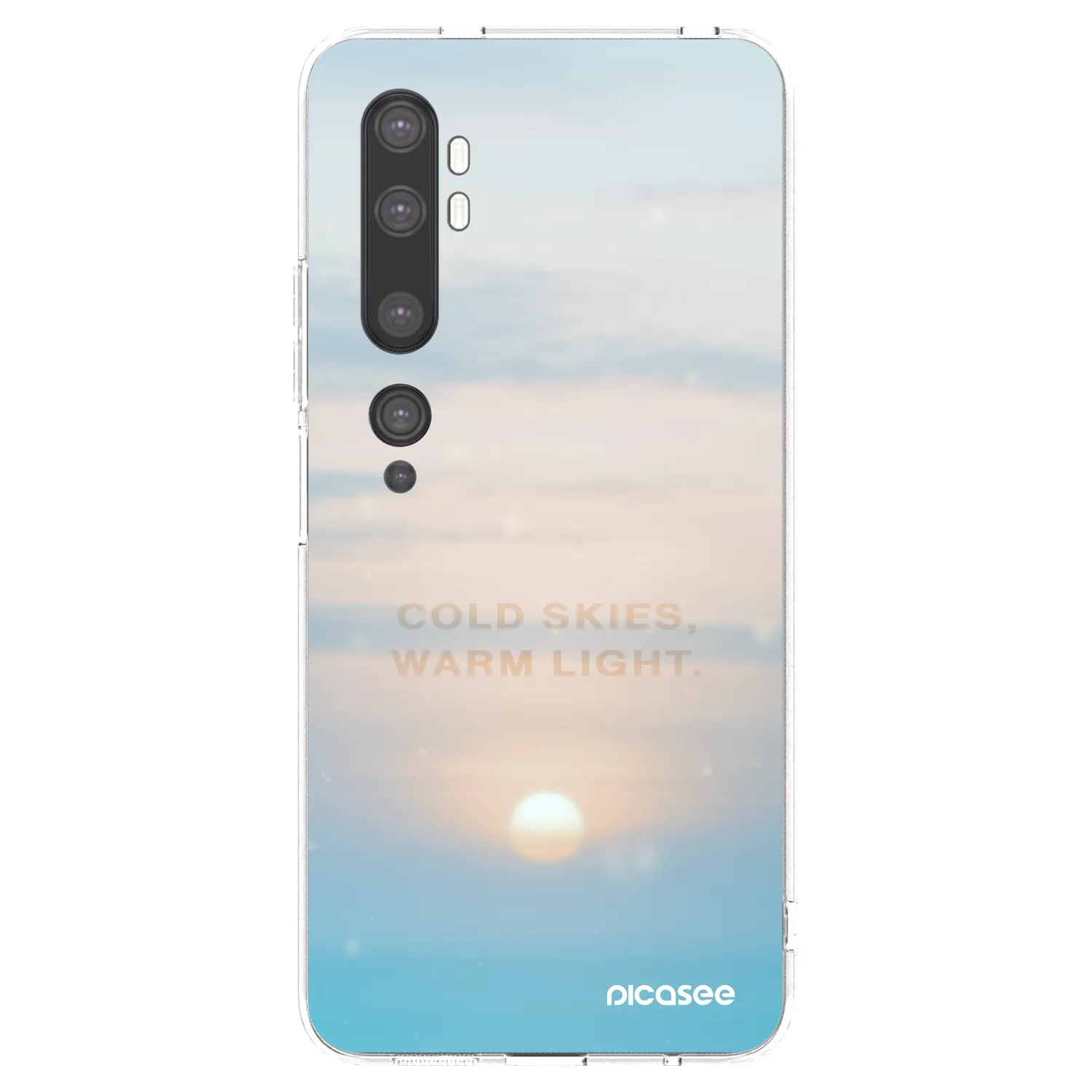 Picasee silikonska prozirna maskica za Xiaomi Mi Note 10 (Pro) - COLD SKIES