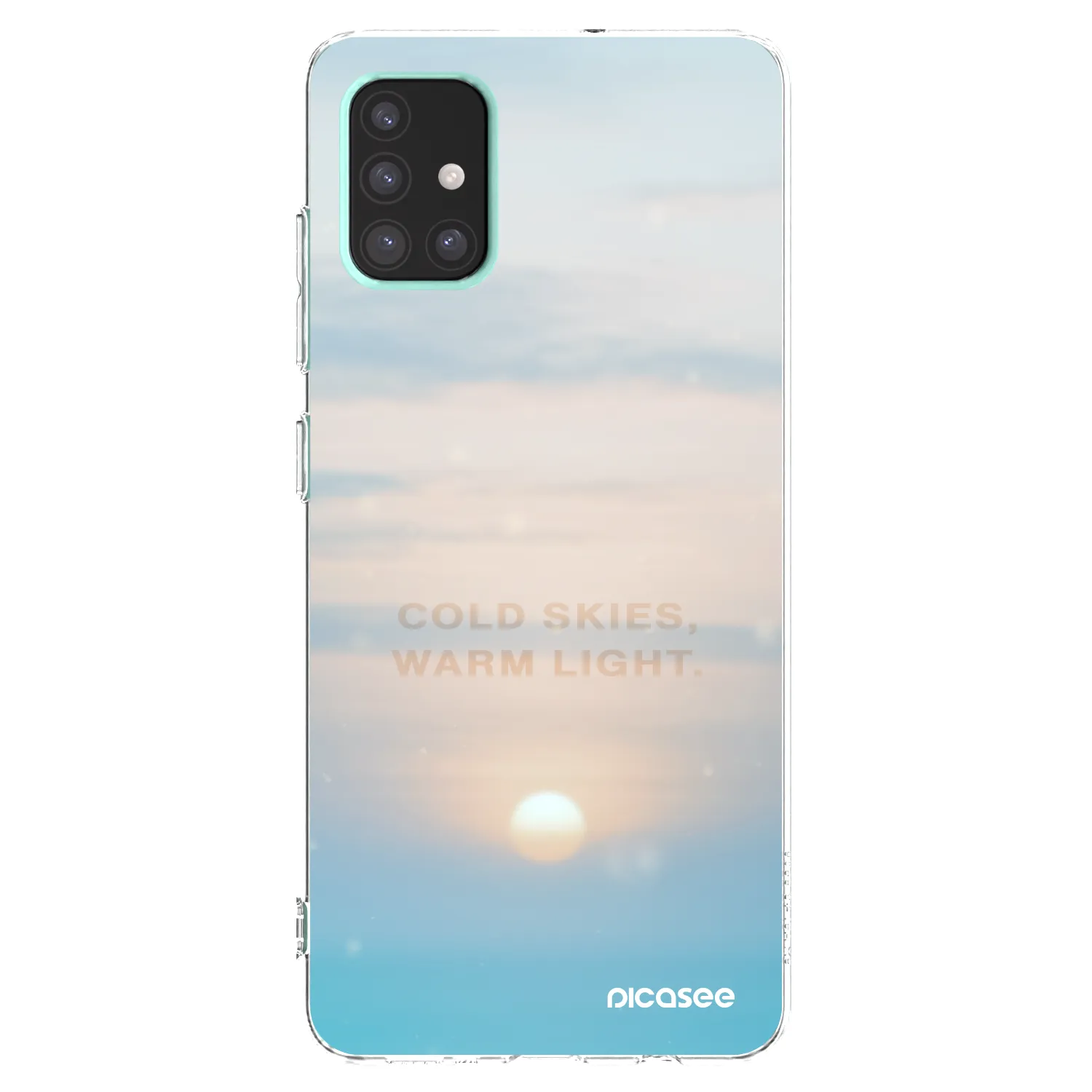 Picasee silikonska prozirna maskica za Samsung Galaxy A51 A515F - COLD SKIES