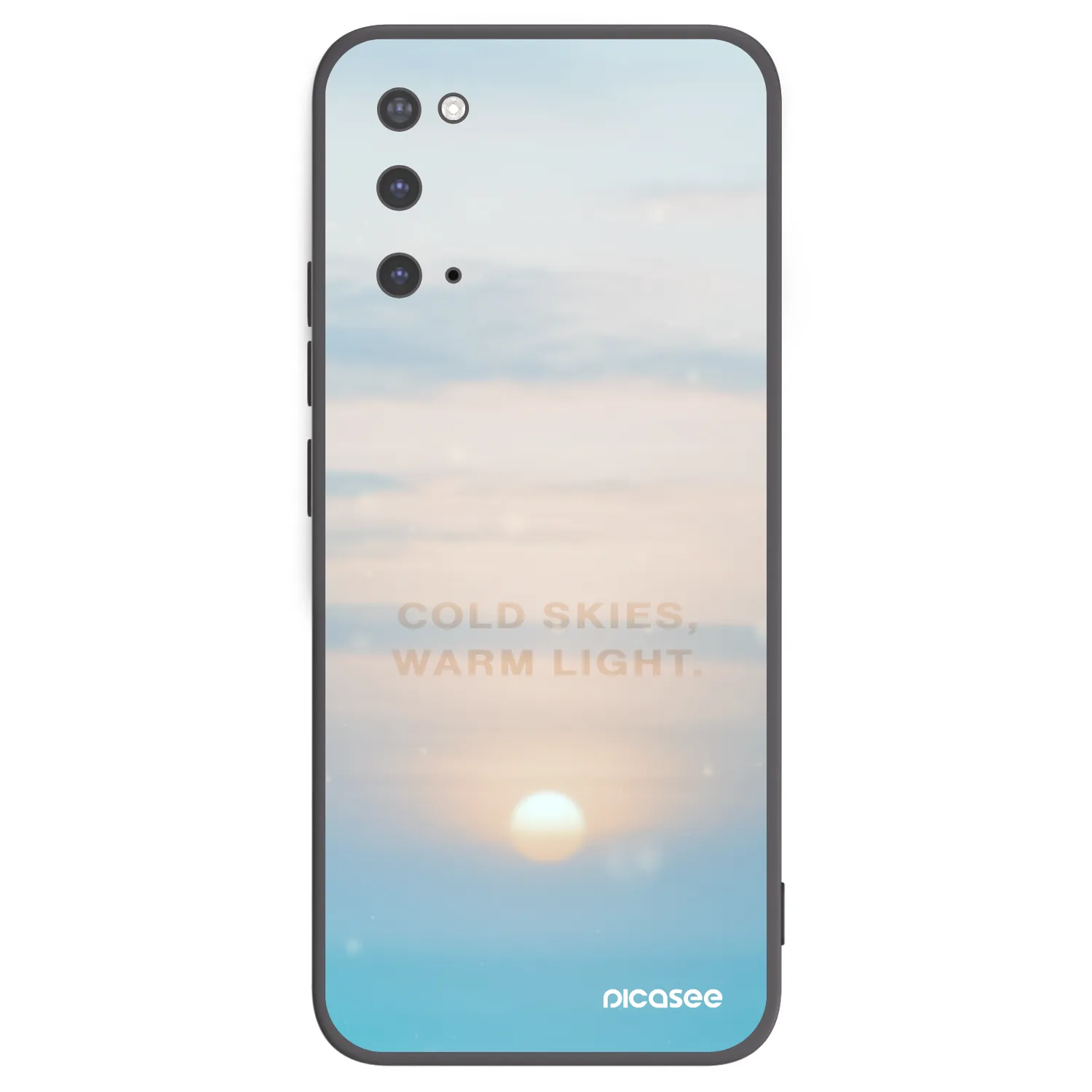 Picasee crna silikonska maskica za Samsung Galaxy S20 G980F - COLD SKIES