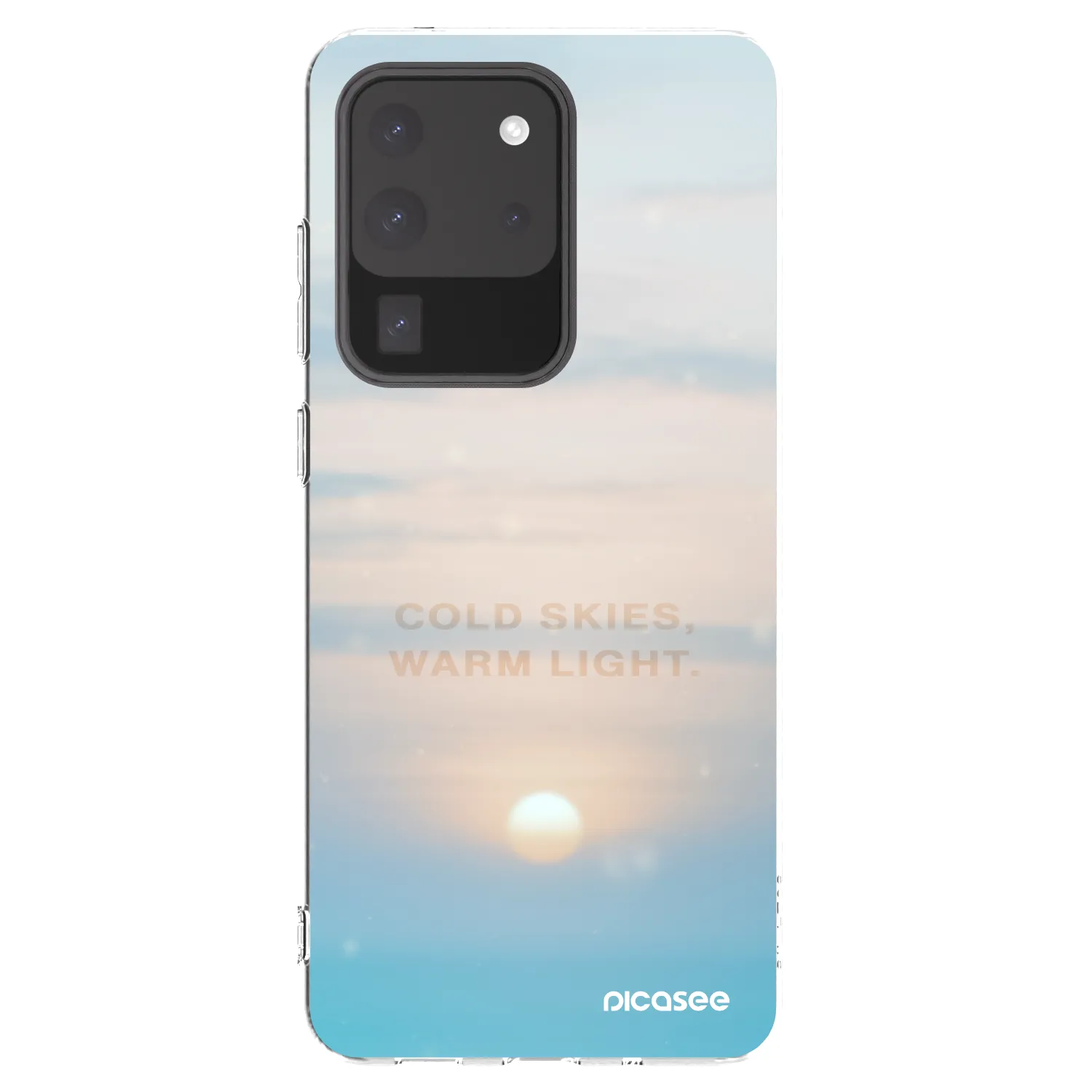 Picasee silikonska prozirna maskica za Samsung Galaxy S20 Ultra 5G G988F - COLD SKIES