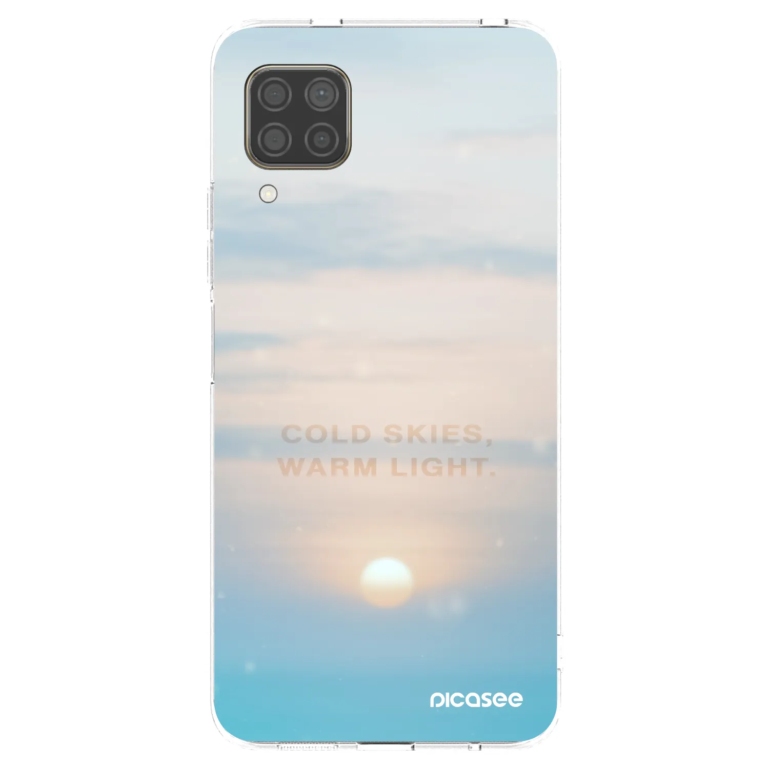 Picasee silikonska prozirna maskica za Huawei P40 Lite - COLD SKIES