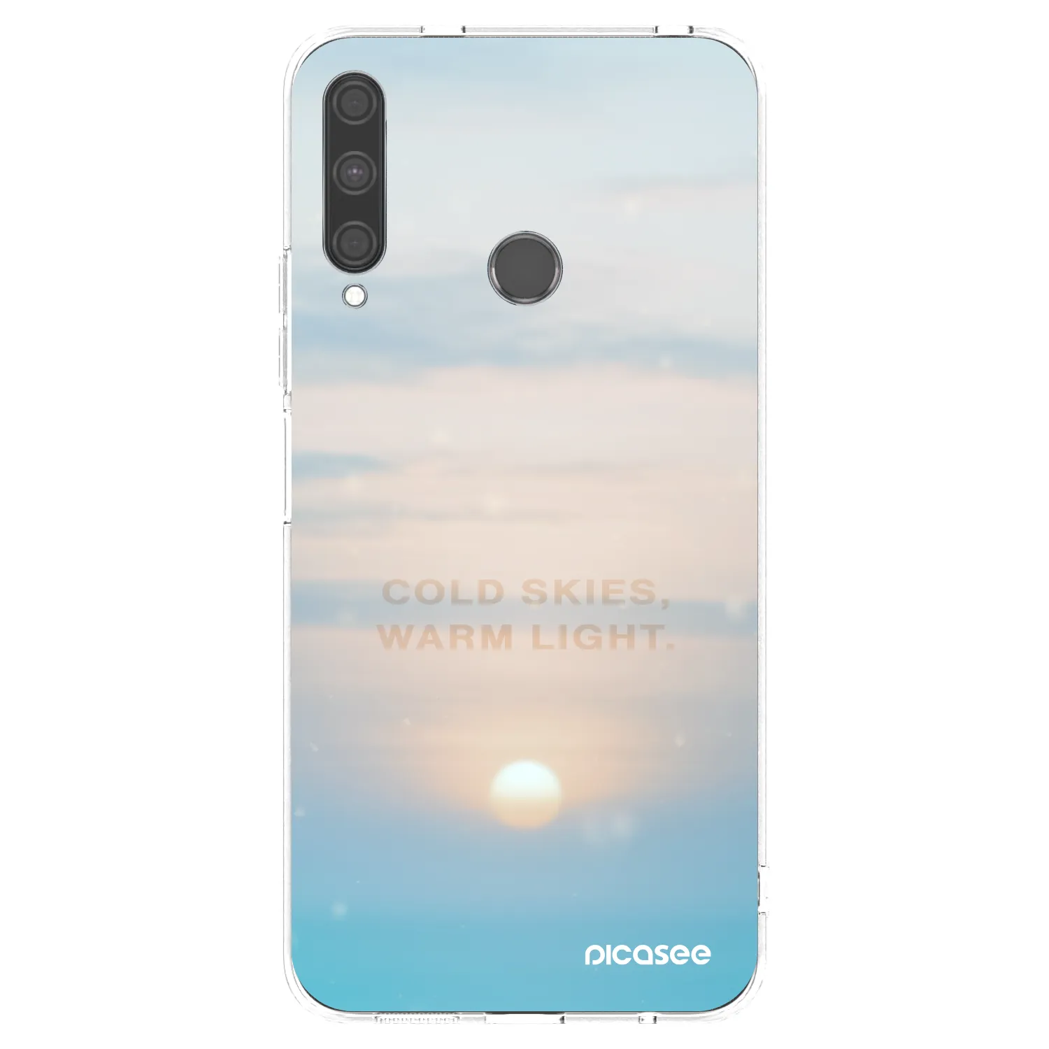 Picasee silikonska prozirna maskica za Huawei P40 Lite E - COLD SKIES