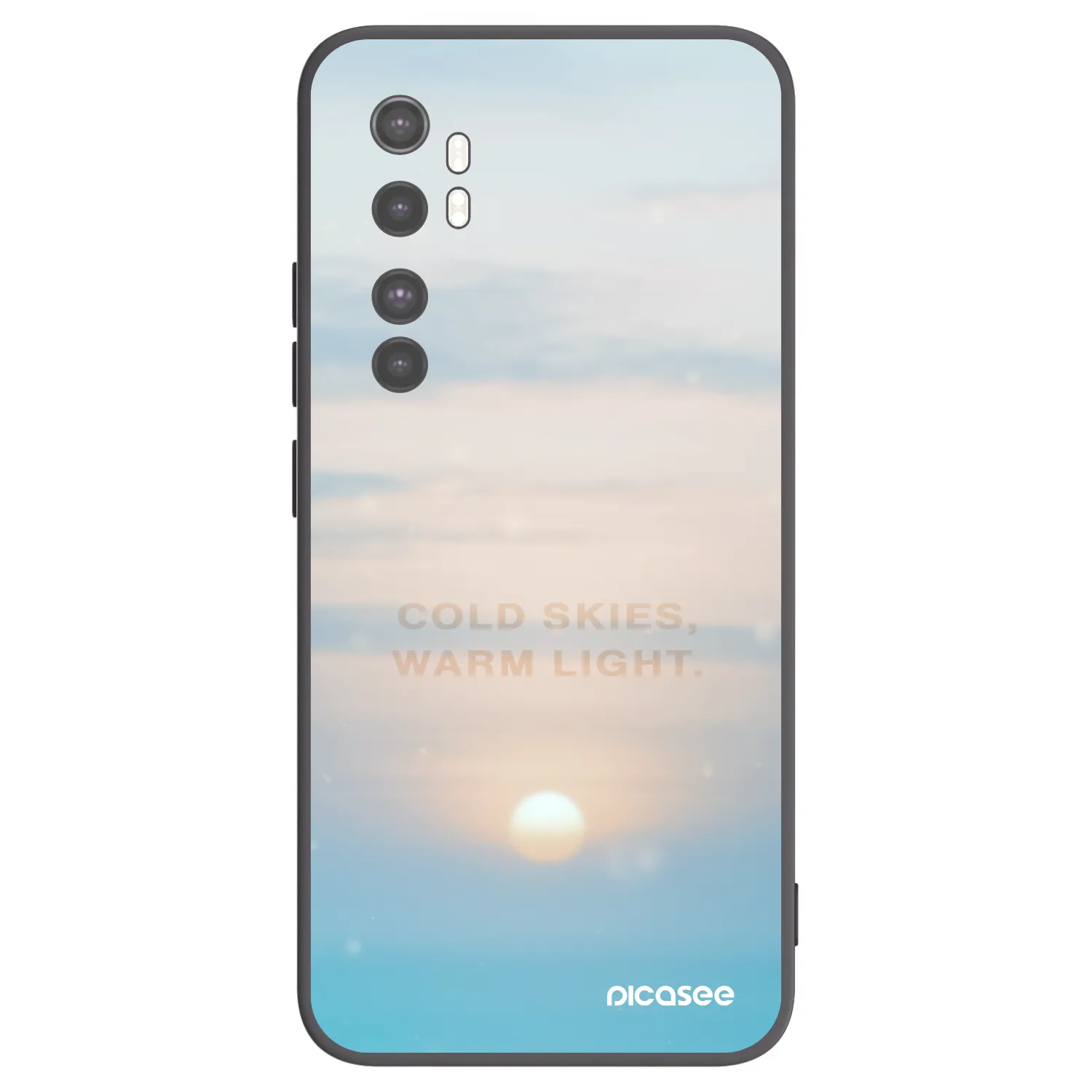 Picasee crna silikonska maskica za Xiaomi Mi Note 10 Lite - COLD SKIES