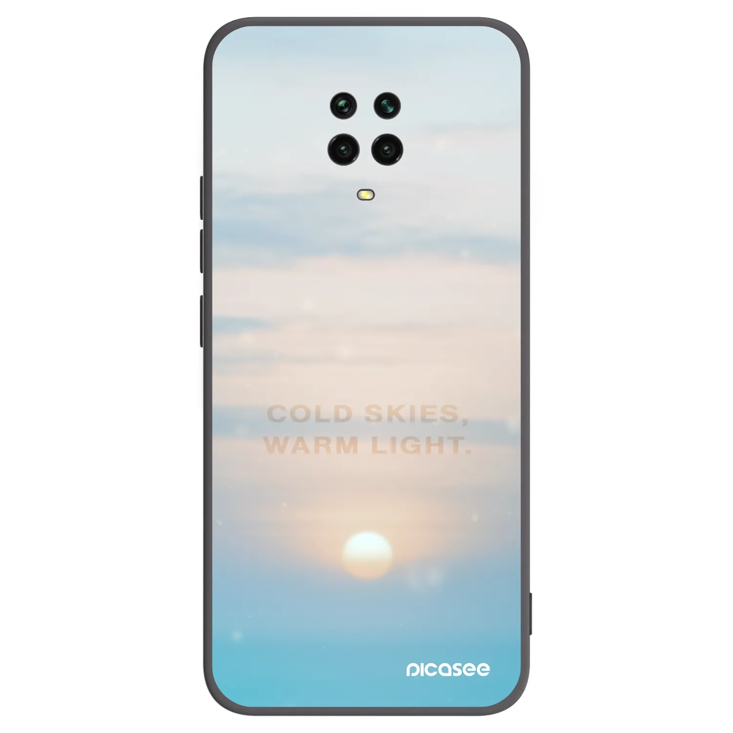Picasee crna silikonska maskica za Xiaomi Redmi Note 9S - COLD SKIES