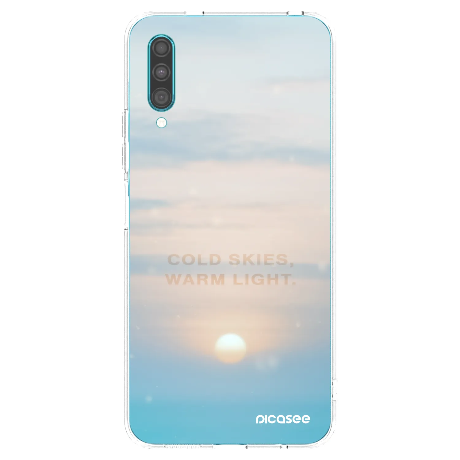 Picasee silikonska prozirna maskica za Samsung Galaxy A30s A307F - COLD SKIES