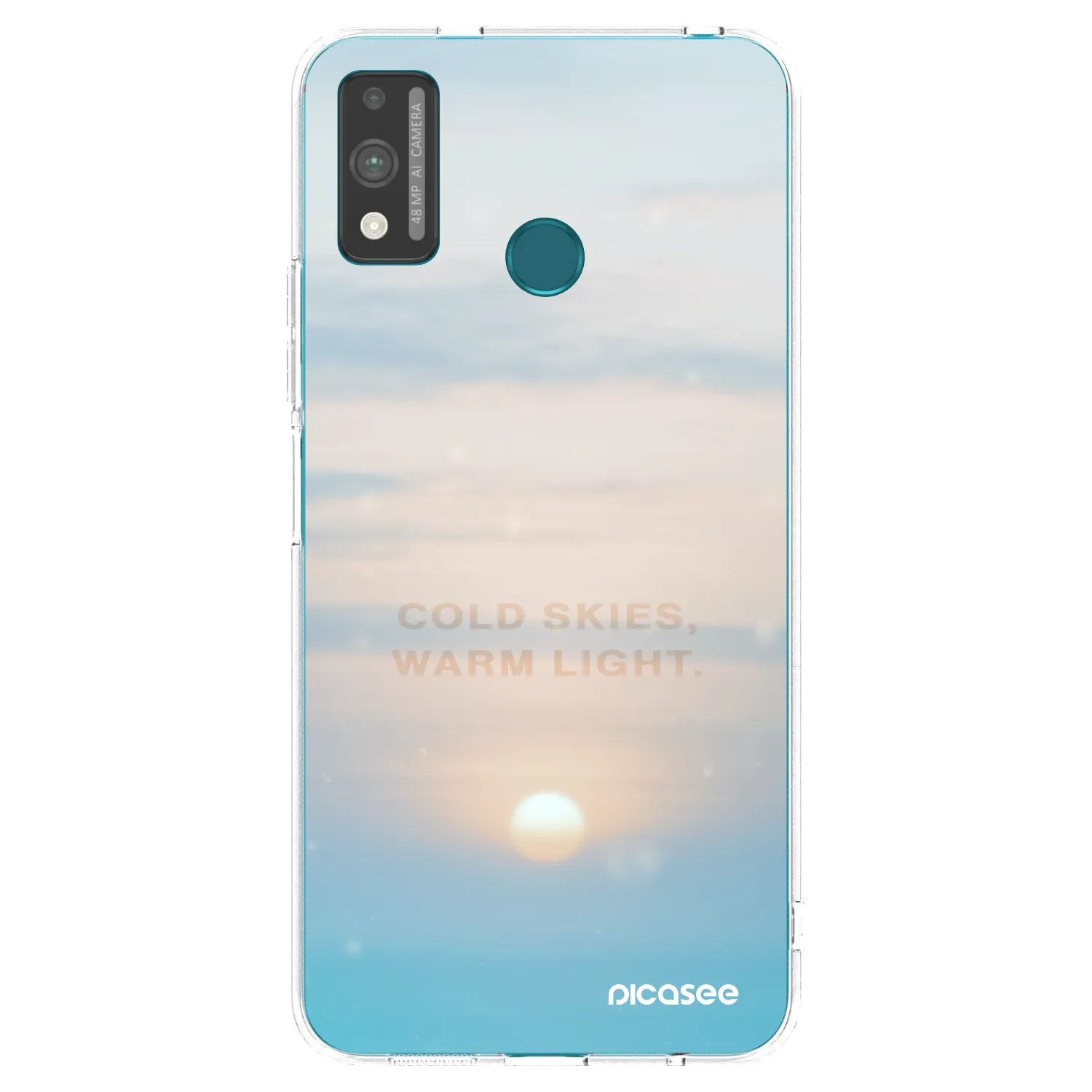 Picasee silikonska prozirna maskica za Honor 9X Lite - COLD SKIES