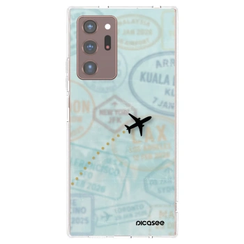 Picasee silikonska prozirna maskica za Samsung Galaxy Note 20 Ultra - FLIGHT PATH
