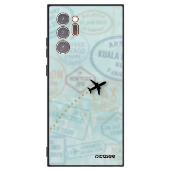 Picasee crna silikonska maskica za Samsung Galaxy Note 20 Ultra - FLIGHT PATH