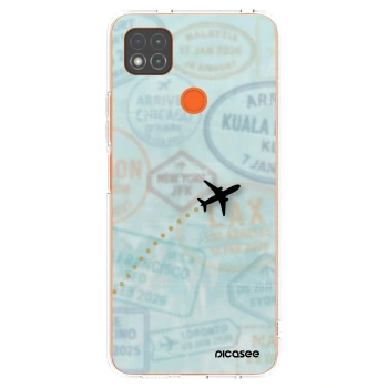 Picasee silikonska prozirna maskica za Xiaomi Redmi 9C - FLIGHT PATH