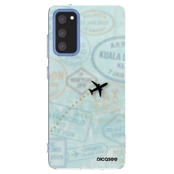 Picasee silikonska prozirna maskica za Samsung Galaxy S20 FE - FLIGHT PATH