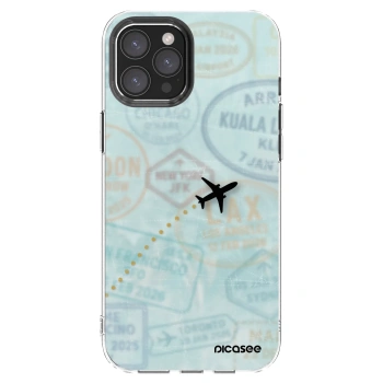 Picasee silikonska prozirna maskica za Apple iPhone 12 Pro Max - FLIGHT PATH