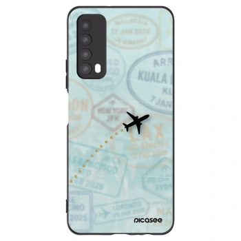 Picasee crna silikonska maskica za Huawei P Smart 2021 - FLIGHT PATH