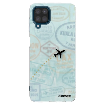 Picasee silikonska prozirna maskica za Samsung Galaxy A12 A125F - FLIGHT PATH