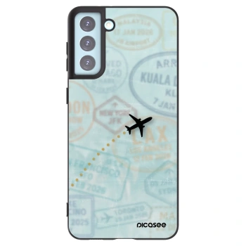 Picasee crna silikonska maskica za Samsung Galaxy S21+ 5G G996F - FLIGHT PATH