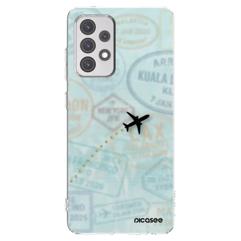 Picasee silikonska prozirna maskica za Samsung Galaxy A52 5G A525F - FLIGHT PATH