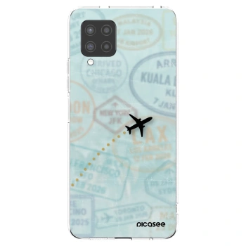 Picasee silikonska prozirna maskica za Samsung Galaxy A42 A426B - FLIGHT PATH