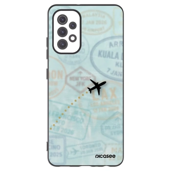 Picasee crna silikonska maskica za Samsung Galaxy A32 5G A326B - FLIGHT PATH