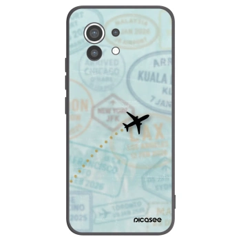 Picasee crna silikonska maskica za Xiaomi Mi 11 - FLIGHT PATH