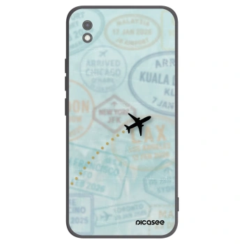 Picasee crna silikonska maskica za Xiaomi Redmi 9AT - FLIGHT PATH