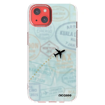 Picasee silikonska prozirna maskica za Apple iPhone 13 - FLIGHT PATH