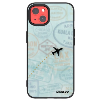 Picasee crna silikonska maskica za Apple iPhone 13 - FLIGHT PATH
