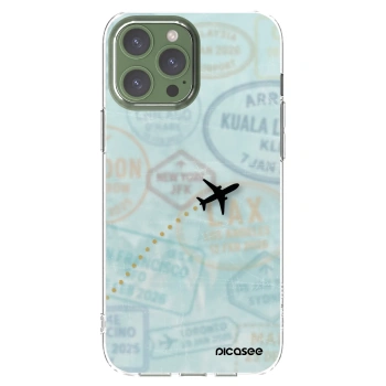 Picasee silikonska prozirna maskica za Apple iPhone 13 Pro Max - FLIGHT PATH