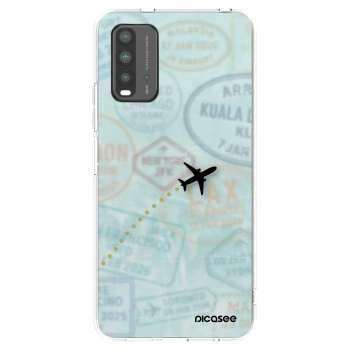 Picasee crna silikonska maskica za Xiaomi Redmi 9T - FLIGHT PATH