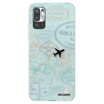 Picasee silikonska prozirna maskica za Xiaomi Redmi Note 10 5G - FLIGHT PATH