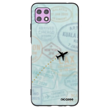Picasee crna silikonska maskica za Samsung Galaxy A22 A226B 5G - FLIGHT PATH