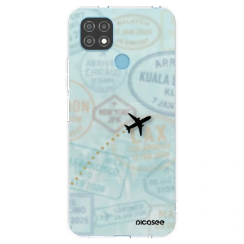 Picasee silikonska prozirna maskica za Realme C21 - FLIGHT PATH