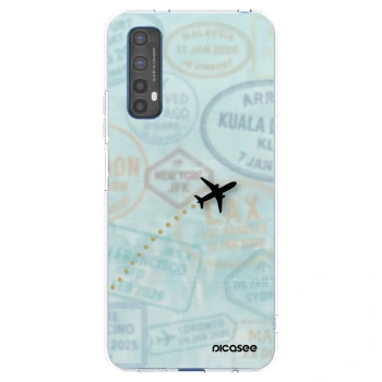 Picasee silikonska prozirna maskica za Realme 7 - FLIGHT PATH