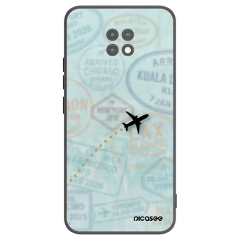 Picasee crna silikonska maskica za Xiaomi Redmi Note 9T - FLIGHT PATH