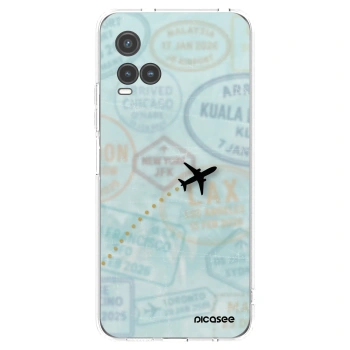 Picasee silikonska prozirna maskica za Vivo Y33s - FLIGHT PATH