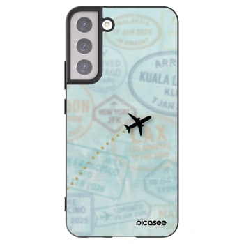 Picasee crna silikonska maskica za Samsung Galaxy S22+ 5G - FLIGHT PATH
