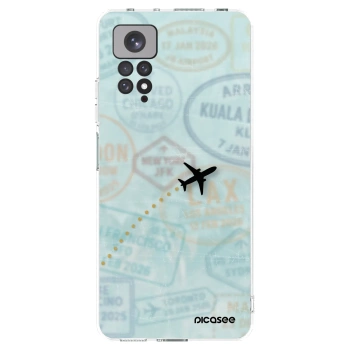 Picasee silikonska prozirna maskica za Xiaomi Redmi Note 11 - FLIGHT PATH