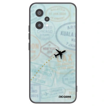 Picasee crna silikonska maskica za Realme 9 Pro 5G - FLIGHT PATH