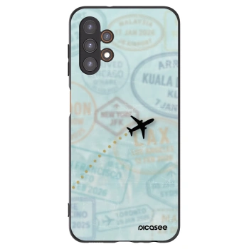Picasee crna silikonska maskica za Samsung Galaxy A13 4G A135 - FLIGHT PATH