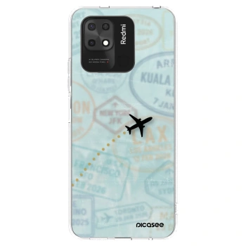Picasee silikonska prozirna maskica za Xiaomi Redmi 10C - FLIGHT PATH