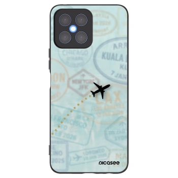 Picasee crna silikonska maskica za Honor X8 4G - FLIGHT PATH