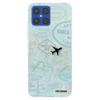 Picasee silikonska prozirna maskica za Honor X8 4G - FLIGHT PATH