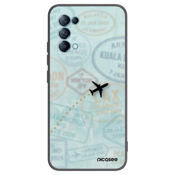 Picasee crna silikonska maskica za OPPO Reno 5 5G - FLIGHT PATH