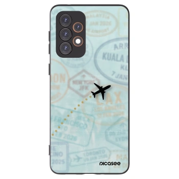 Picasee crna silikonska maskica za Samsung Galaxy A33 5G A336 - FLIGHT PATH