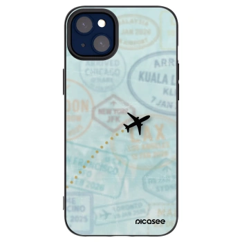 Picasee crna silikonska maskica za Apple iPhone 14 Plus - FLIGHT PATH