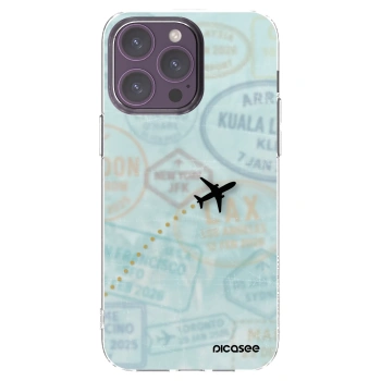 Picasee silikonska prozirna maskica za Apple iPhone 14 Pro Max - FLIGHT PATH